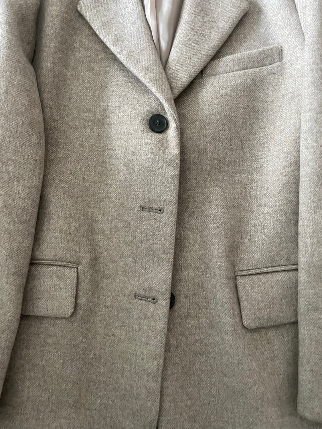 미쏘 베이지 울 블레이자 자켓 상품이미지3