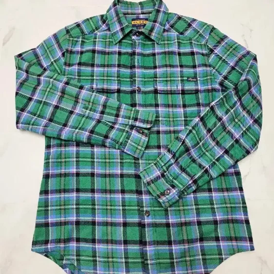 폴로 버질아블로 파이렉스 오프화이트 Rugby 체크 셔츠 95~100 상품이미지10