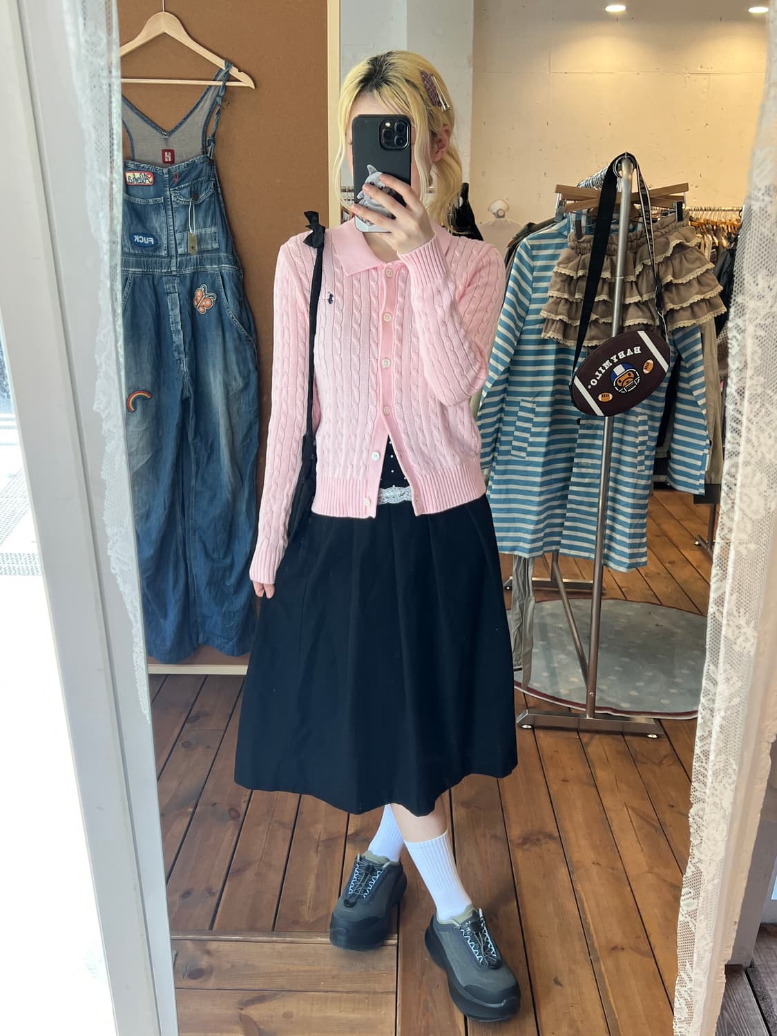 폴로 딸기우유 꼬임 니트  상품이미지2