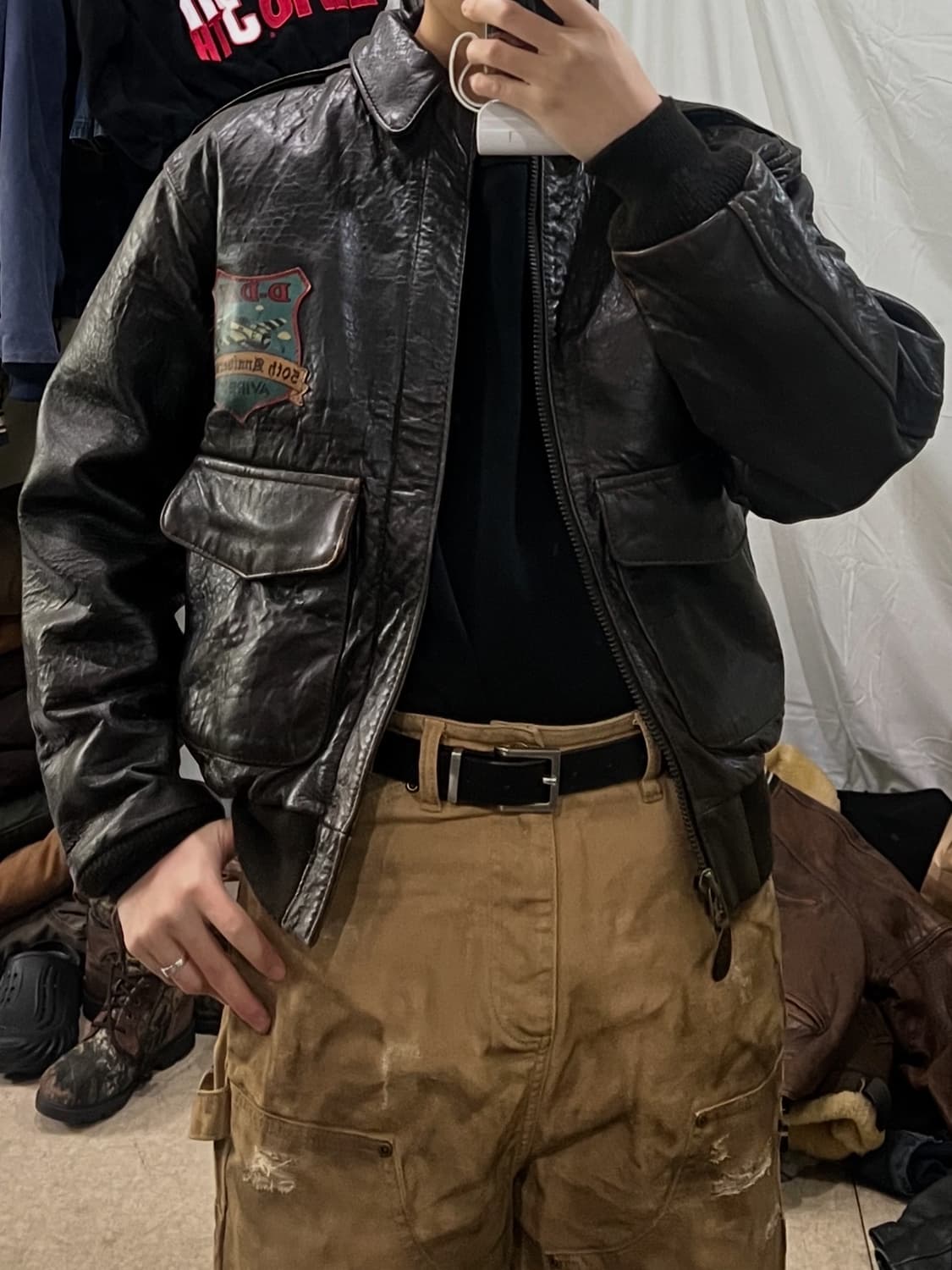 아비렉스 노르망디 가죽자켓 상품이미지4