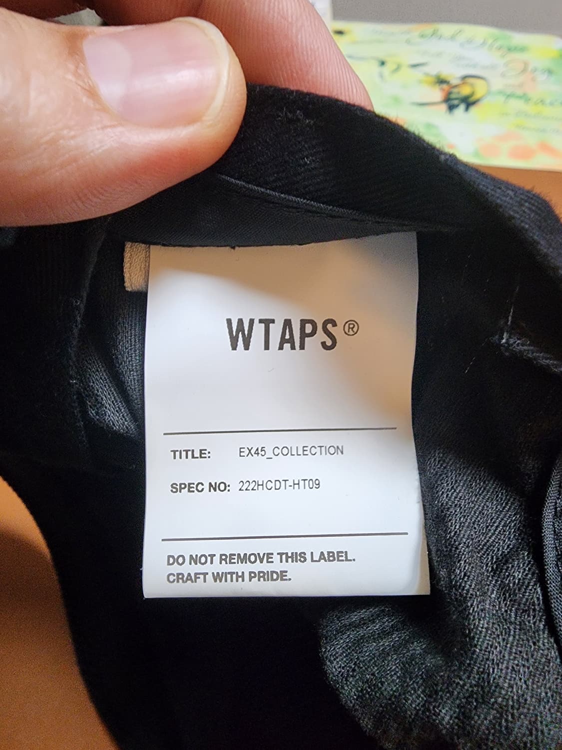 더블탭스 코듀로이 캡 블랙 상품이미지4