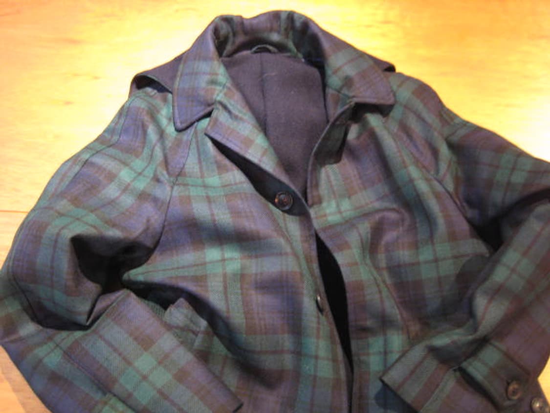 [새상품] 마일럿 마이요 울 체크 발마칸 코트 상품이미지3