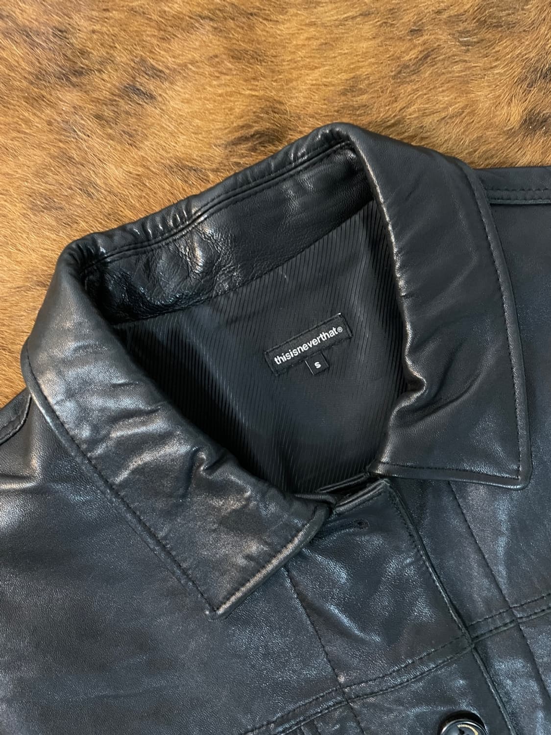 디스이즈네버댓 3세대 트러커 레더 자켓 상품이미지9