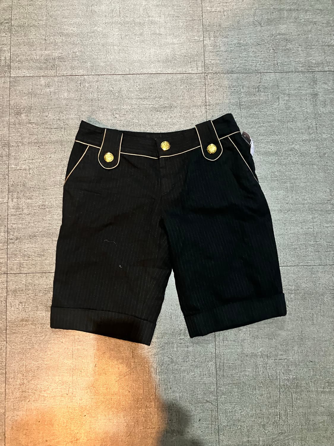 일본빈티지 Dgnace 핀터깔y2k 보헤미안 금장 하프팬츠반바지 상품이미지1