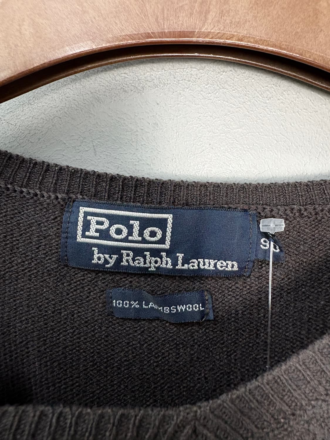 폴로랄프로렌 포니로고 딥브라운 브이넥 램스울 니트 A3531 상품이미지5