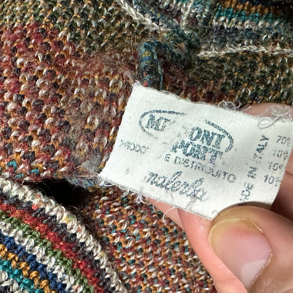 미쏘니 유니크패턴 니트 XL 상품이미지4