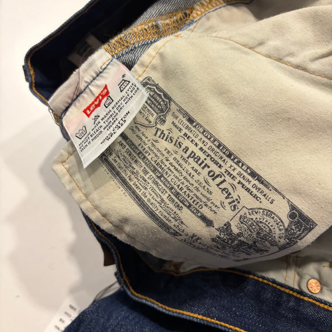 [29x32] 리바이스 501 오리지널 데님진 팬츠 청바지 D748 상품이미지9