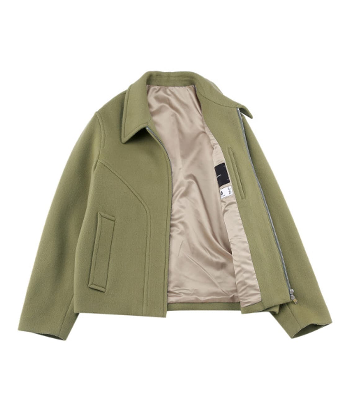 일꼬르소 옐로우그린 오버핏 미니멀 드리즐러 울 블루종 110 상품이미지3