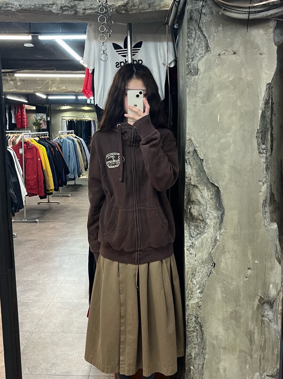 버커루 빈티지 후드집업 브라운 L #csz2354 상품이미지2