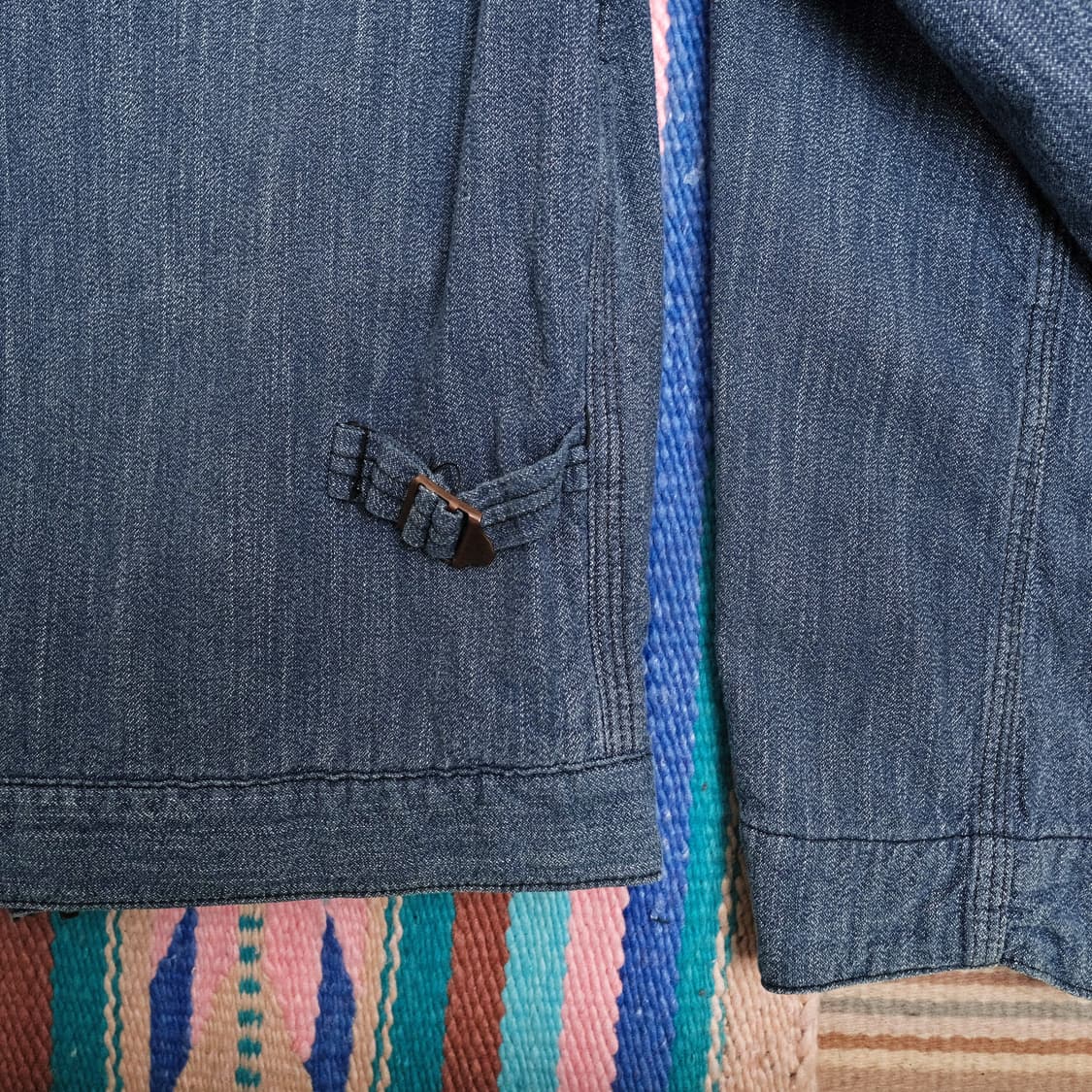 웨어하우스 라인드 스포츠 자켓-블루 36사이즈 (추천 55) 상품이미지7