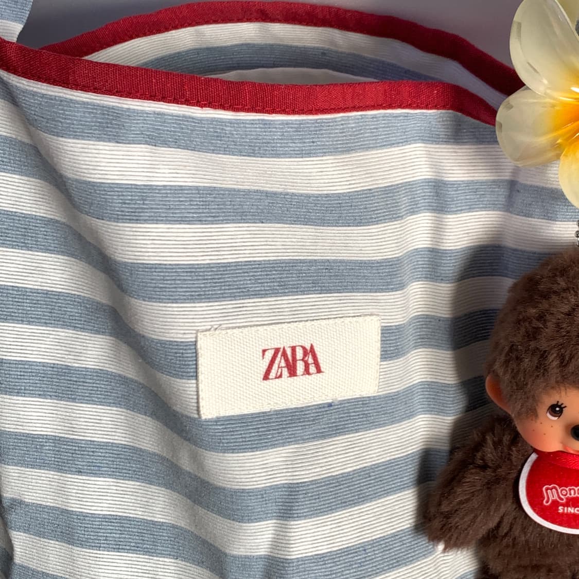 <새상품>ZARA 자라 스트라이프 에코백 비치백 빅백 여행 가방 토트백 상품이미지4