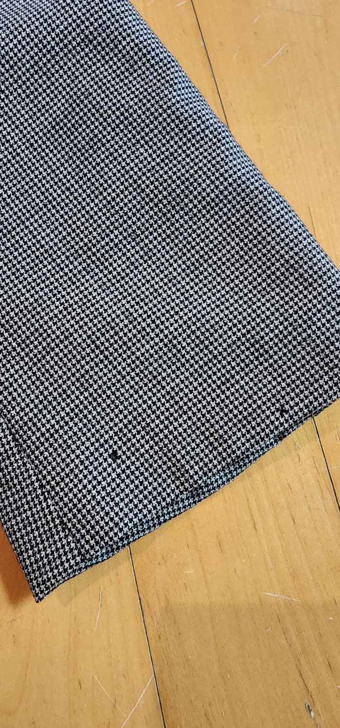 (간절기용)힐튼 그레이 잔체크 울자켓 L 상품이미지10