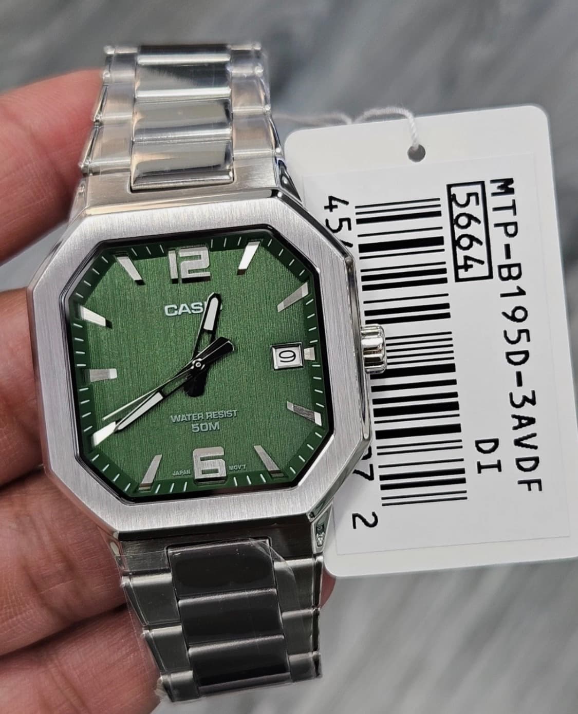 카시오 팔각시계 MTP-B195D 상품이미지1