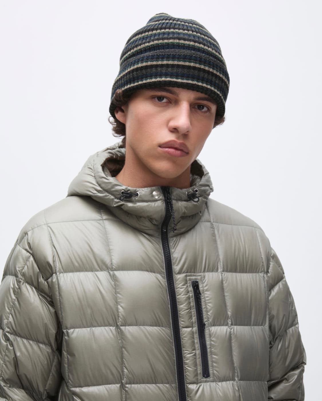 카키스 Harbor 스트라이프 비니 블랙 상품이미지4