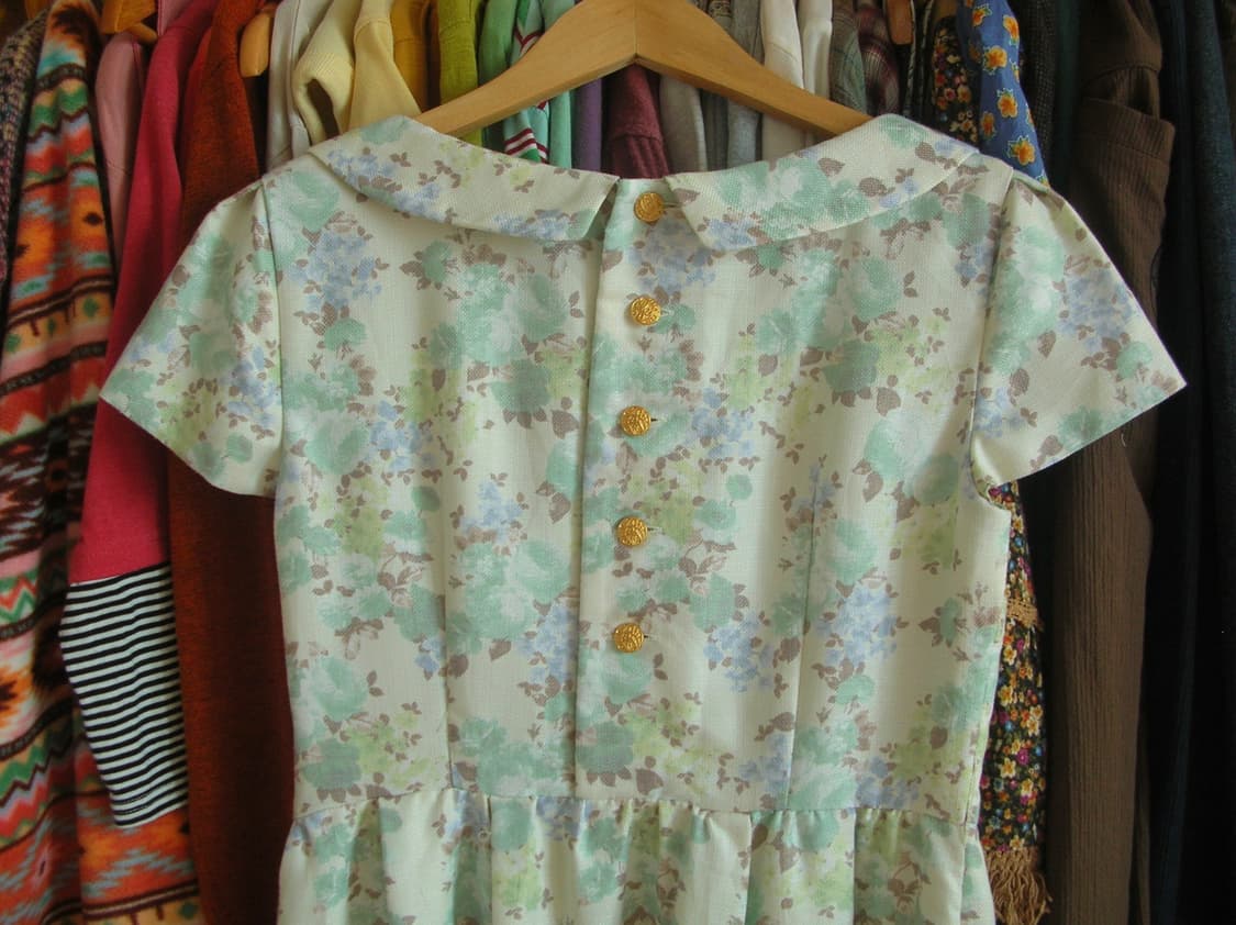 빈티지 플라워 패턴 원피스 상품이미지1