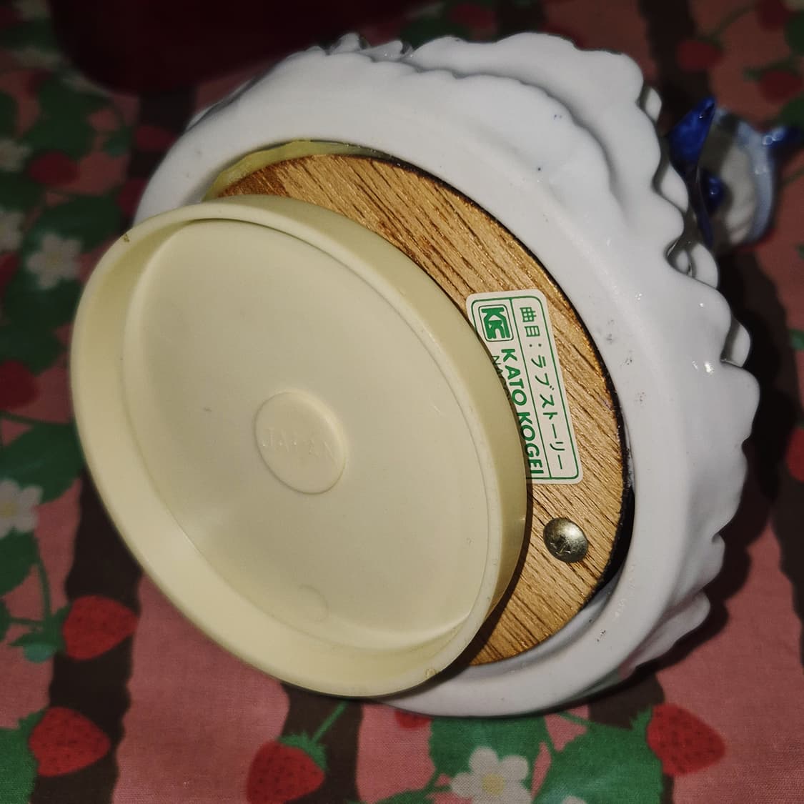 80s 가토 공예 엔틱 소녀 피겨린 오르골 상품이미지10