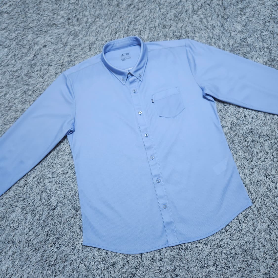 아디다스골프)105 남자 하늘색 쿨맥스 골프셔츠 / 왕눈이샵 상품이미지2