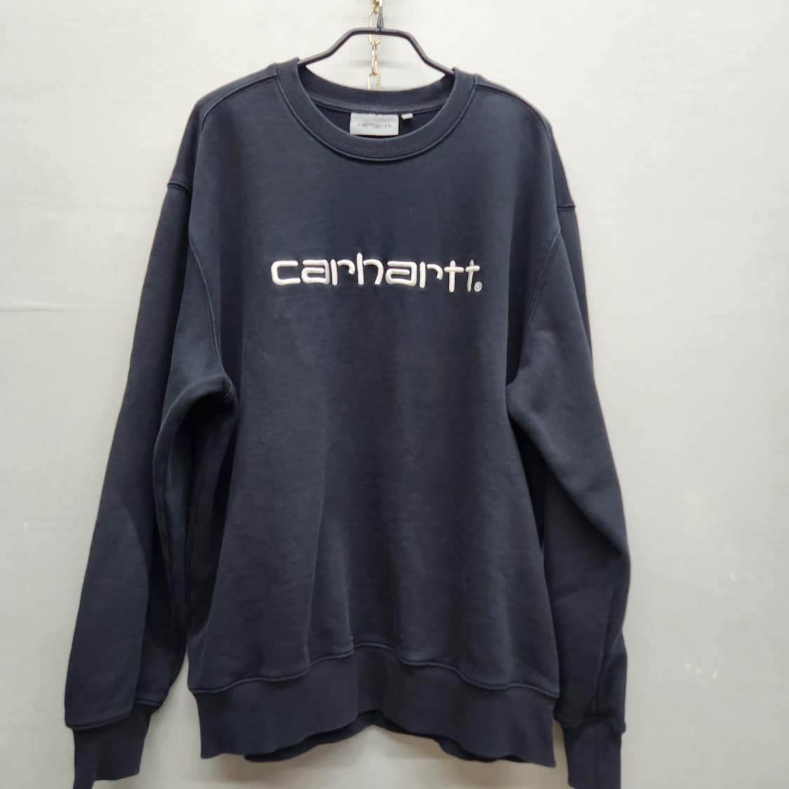 칼하트 WIP 빅로고 자수 스웻 맨투맨 L(XL) 상품이미지1