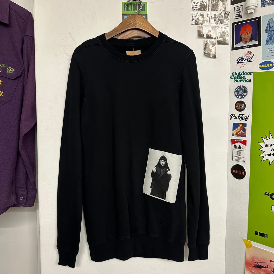 릭오웬스 다크쉐도우 수녀 롱스웻 상품이미지2