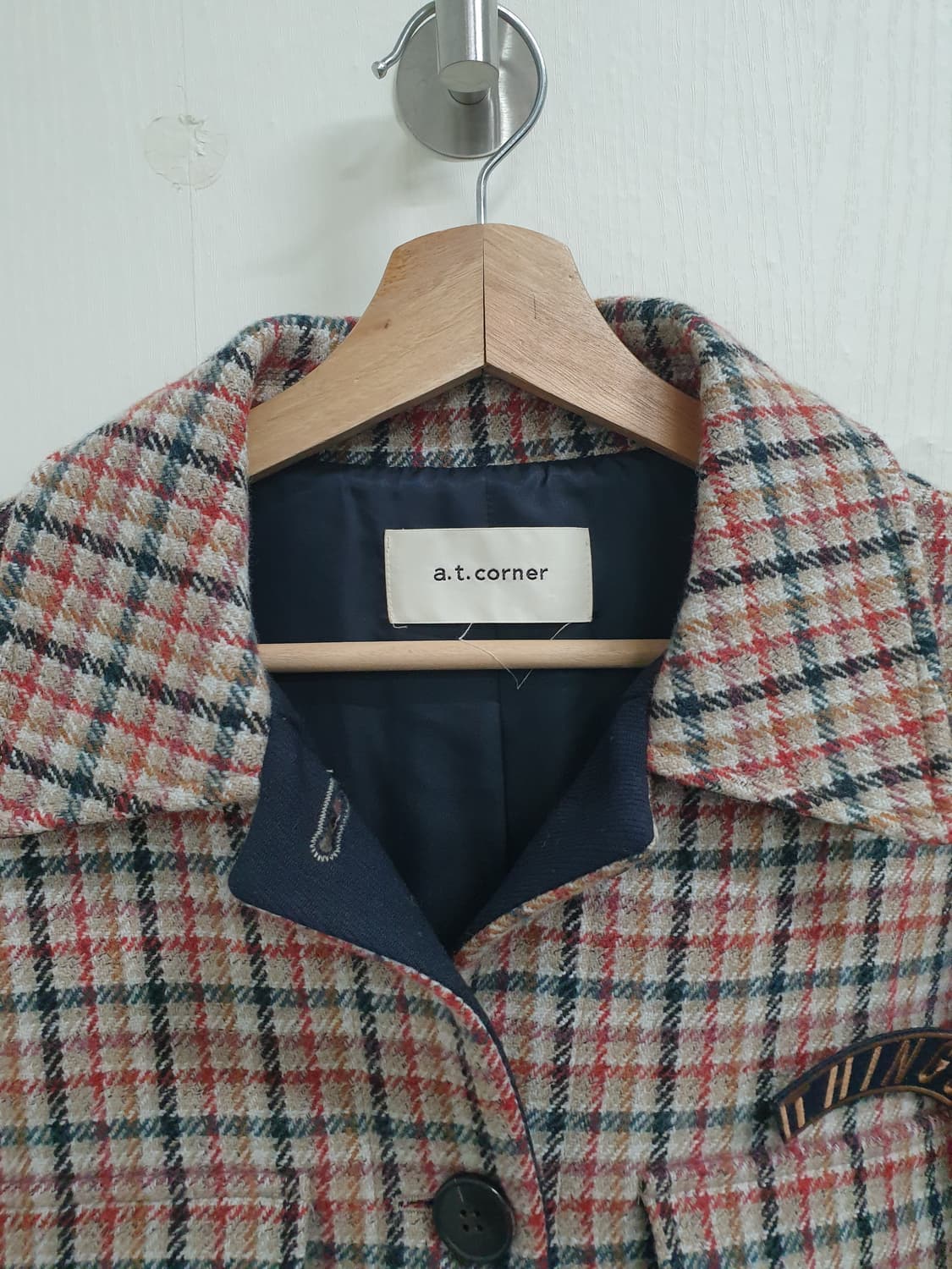 a.t.corner 체크 셔츠형 자켓 66사이즈 상품이미지2