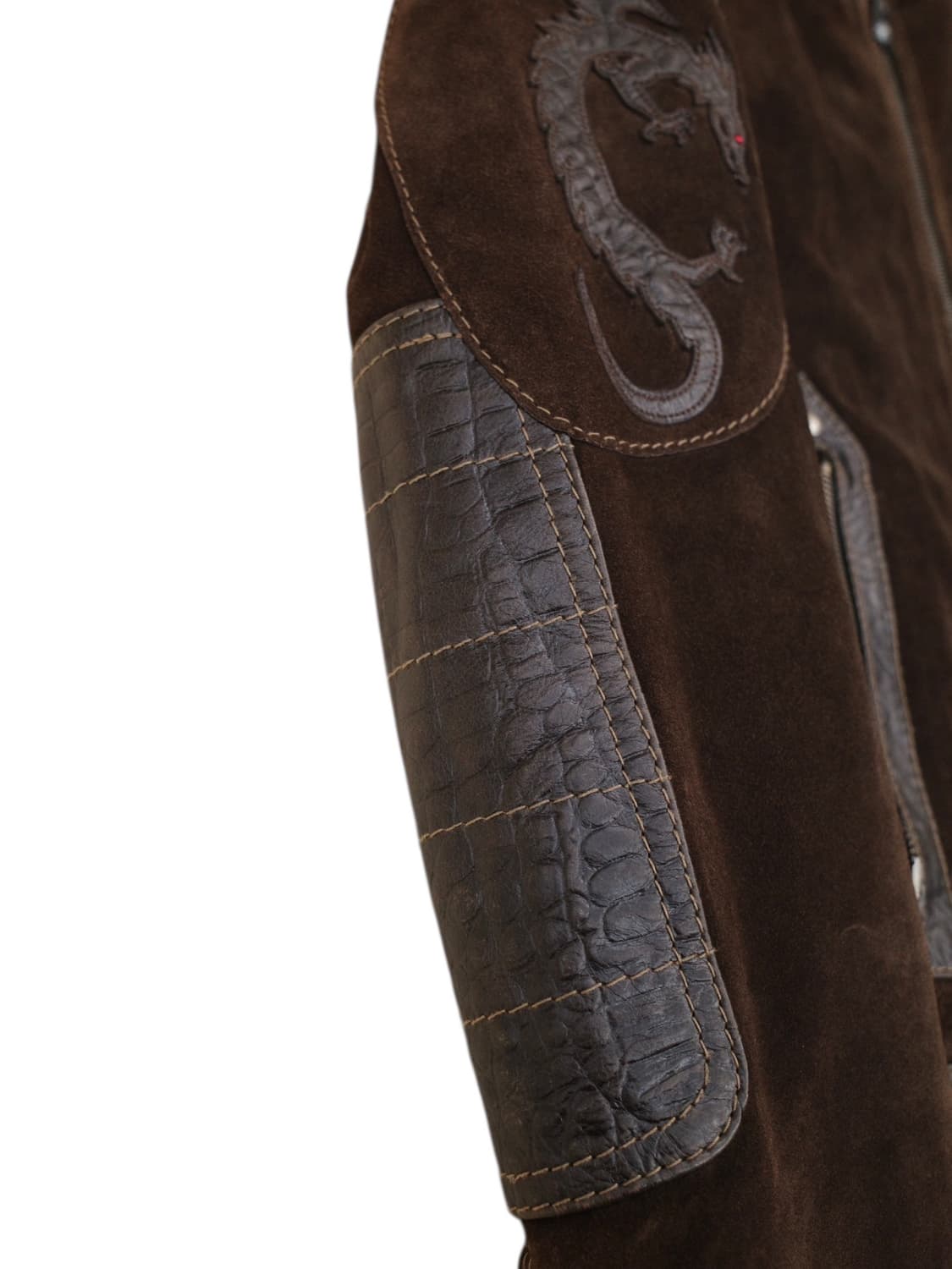 00‘s 알마니 진스 드래곤 레더 자켓 상품이미지5