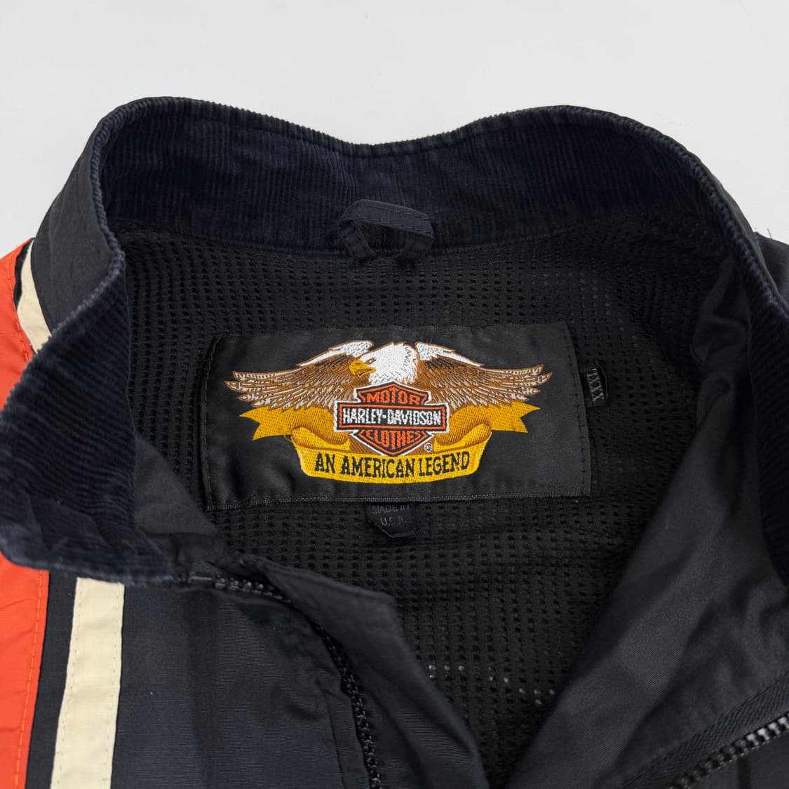 90s 할리데이비슨 빅로고 바람막이 바이커 자켓 상품이미지3