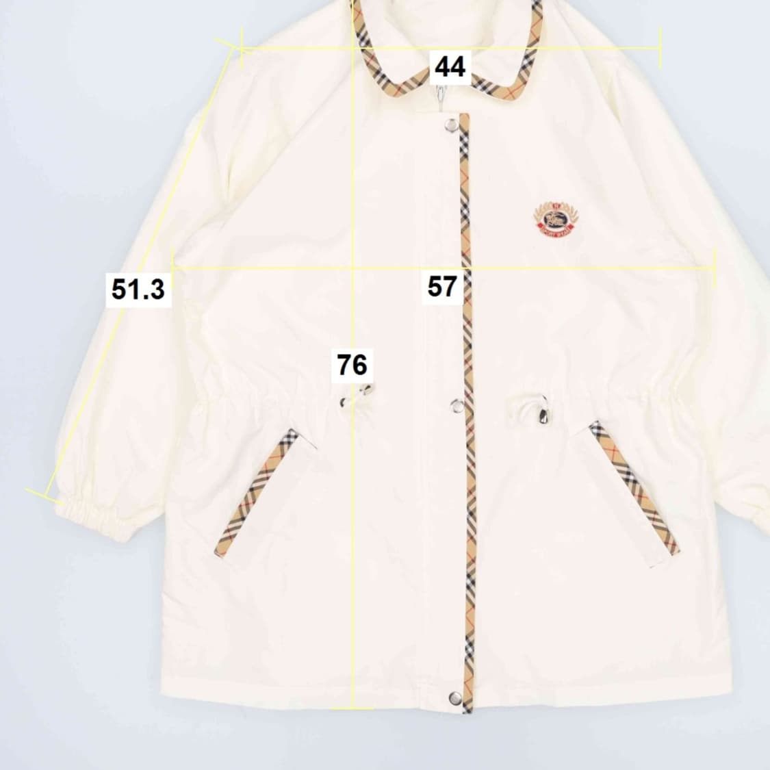 [XL이상] 버버리 빈티지 허리스트링 우븐 바람막이 자켓 3966 상품이미지9