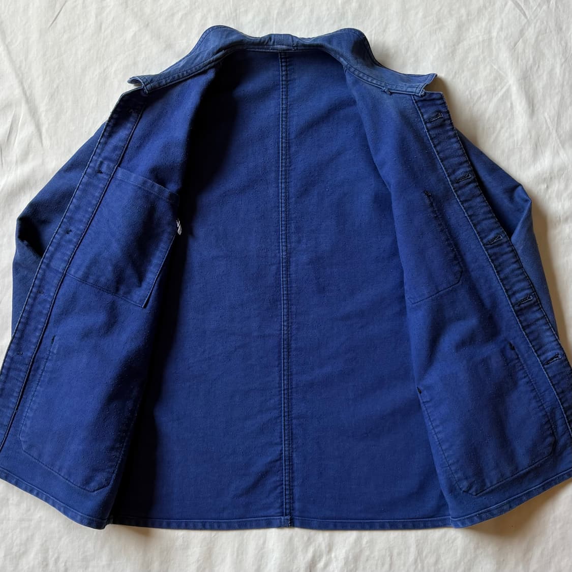 [M95/W55] 60s 오리지널 프렌치 몰스킨 워크자켓 상품이미지5