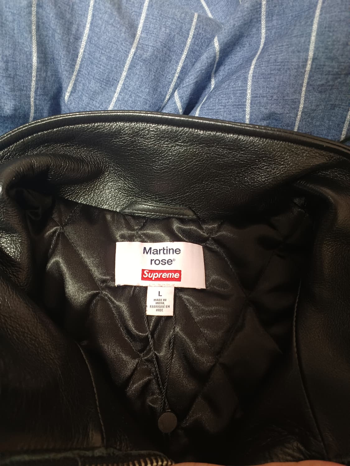 [L] 슈프림 마틴로즈 레더 자켓 새상품 택 달려있음 상품이미지3