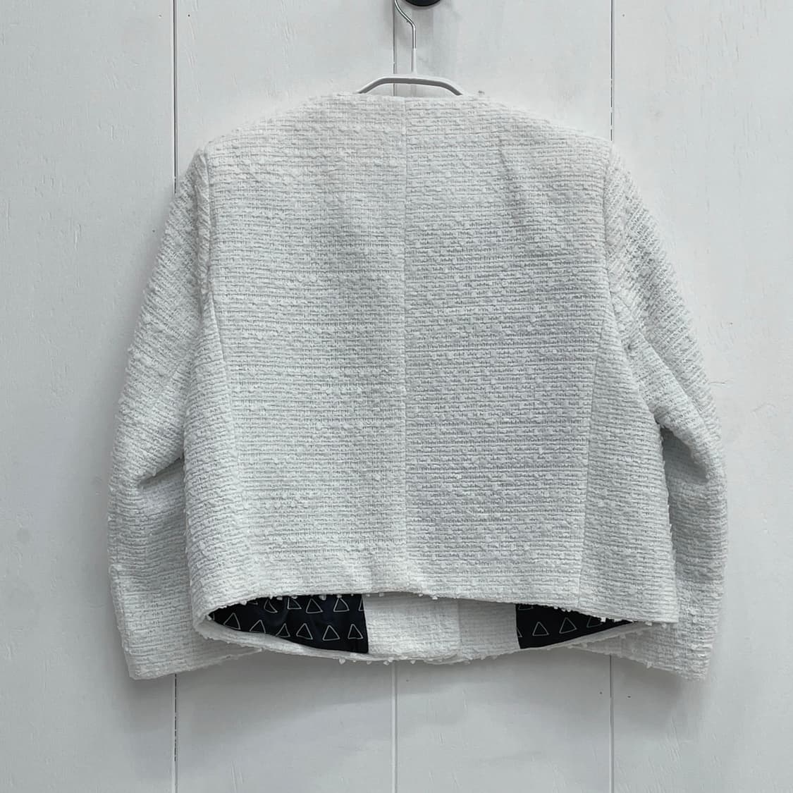 스타일난다(STYLENANDA) 노칼라 트위드 자켓 상품이미지3