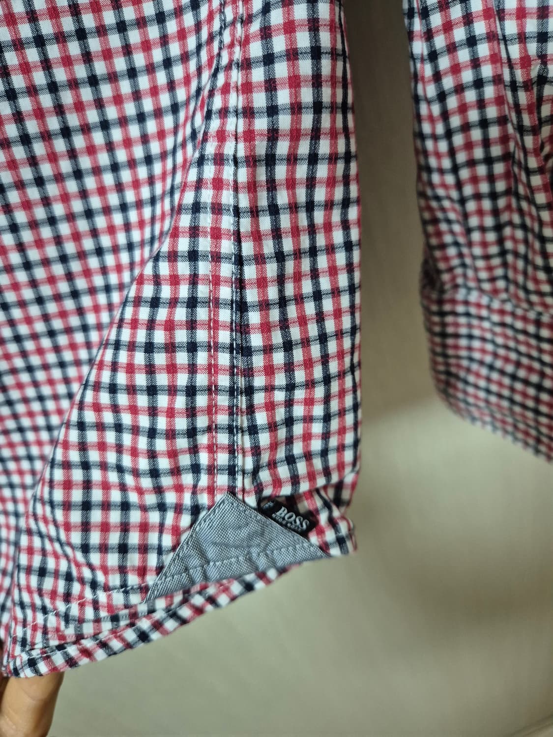 BOSS 휴고보스 체크 긴팔 셔츠 남방 라지 남성 상품이미지4