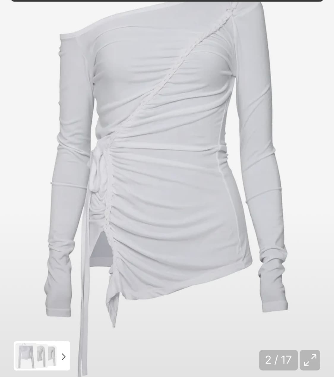 플레어업Twisted One-Shoulder Long sleeve 상품이미지2