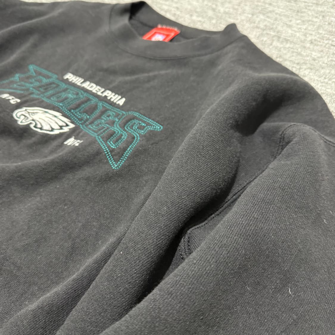 ★   미국 빈티지  NFL 이글스 스웻셔츠 | 상태 좋음 | 블랙 상품이미지3