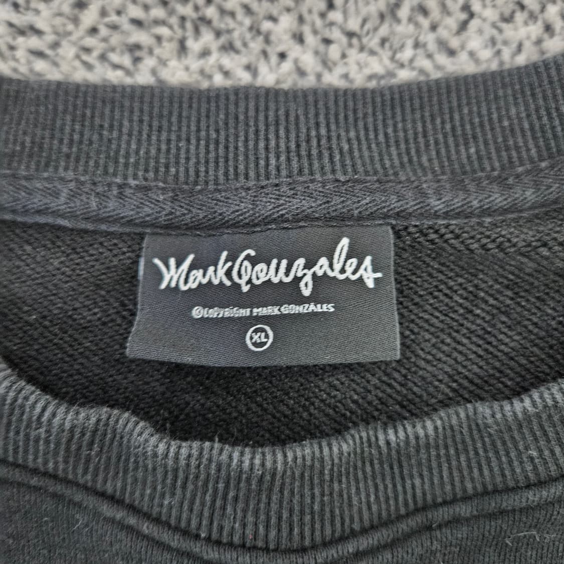 [105(XL)] 마크곤잘레스 블랙 스웻셔츠 맨투맨  0102YH1 상품이미지3