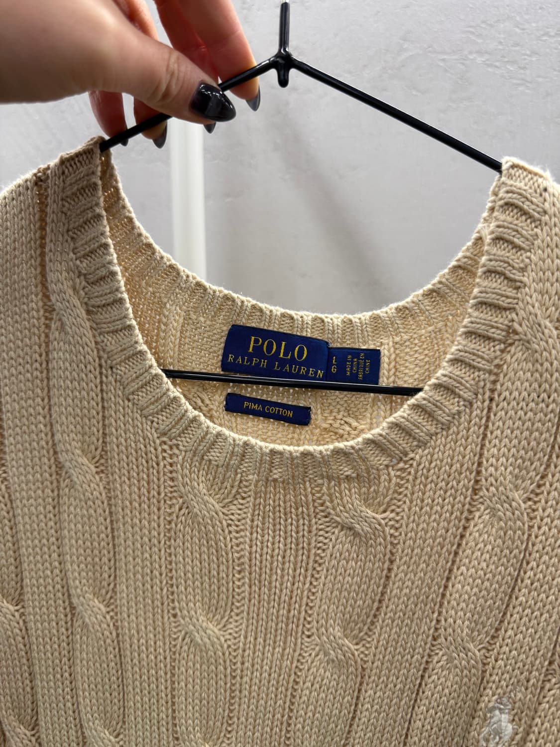 폴로 랄프로렌 케이블 니트 L 상품이미지7