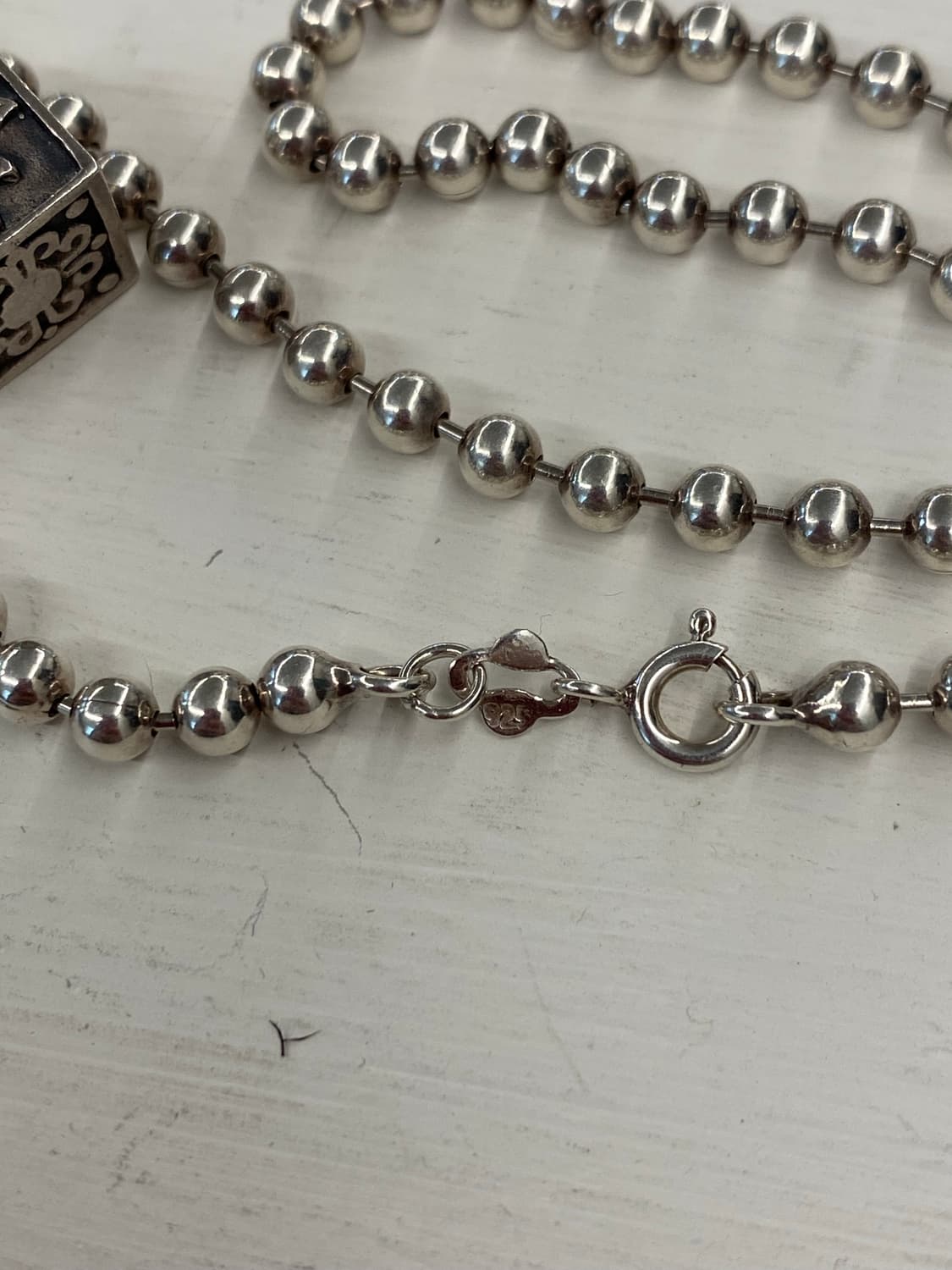 925 실버 볼체인 목걸이 상품이미지4