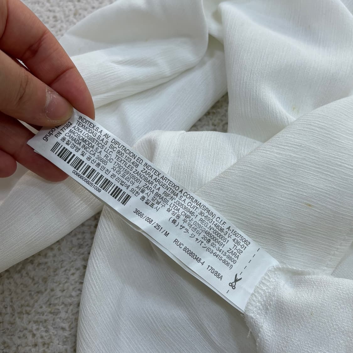 EU(M) 새상품 자라 여성 블라우스 0427E 상품이미지5