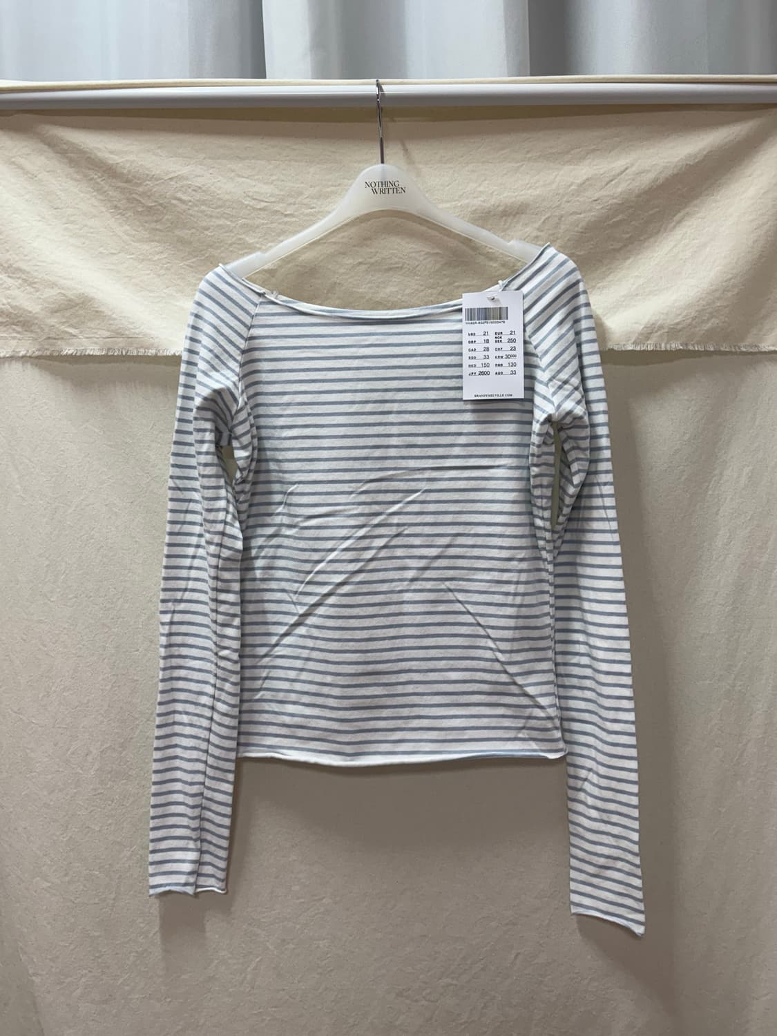 브랜디멜빌 스트라이프 오픈숄더 상품이미지1