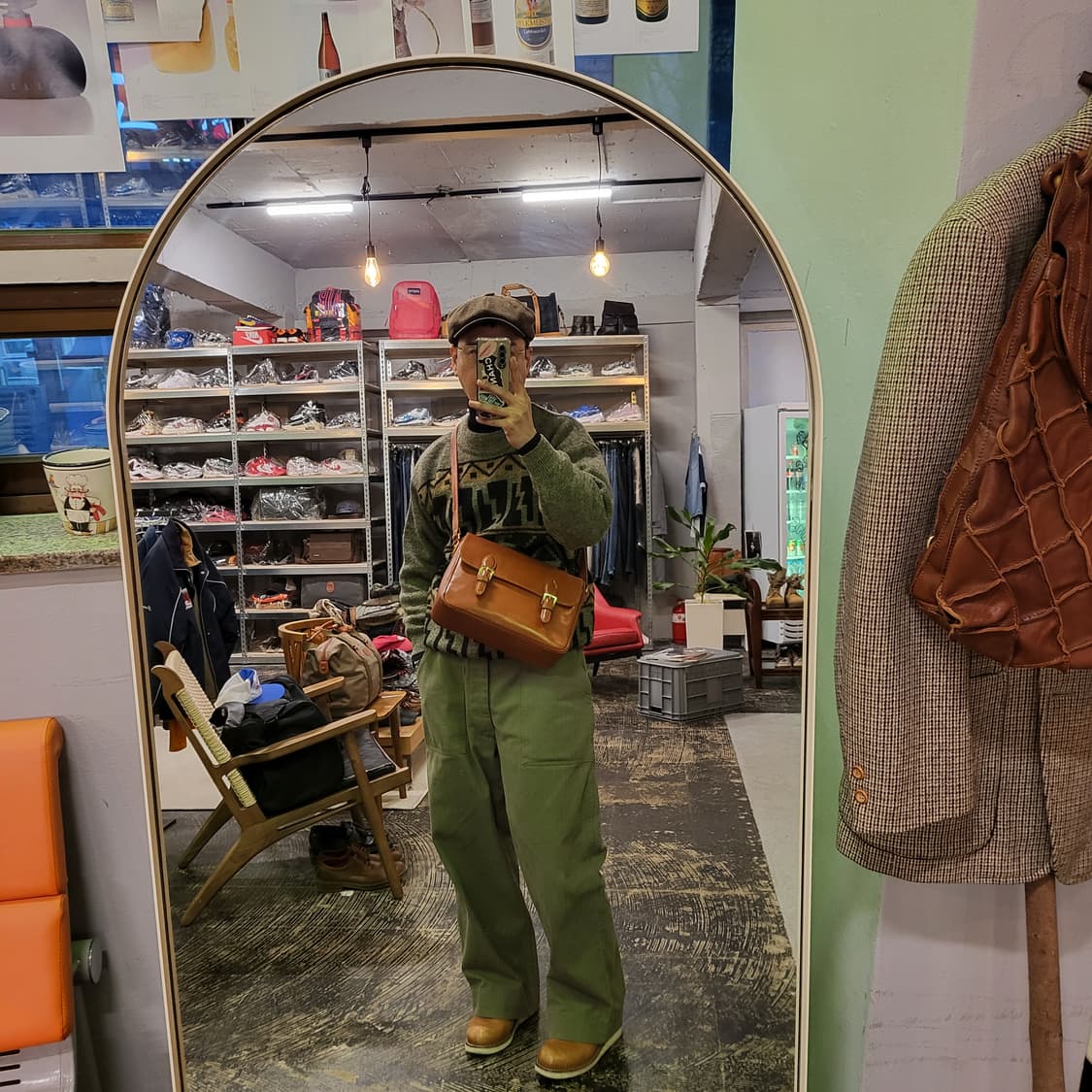 NICOLE 레더 크로스백 상품이미지2