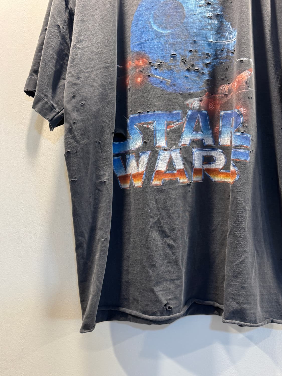 90s star wars movie merch faded t shirt 상품이미지4