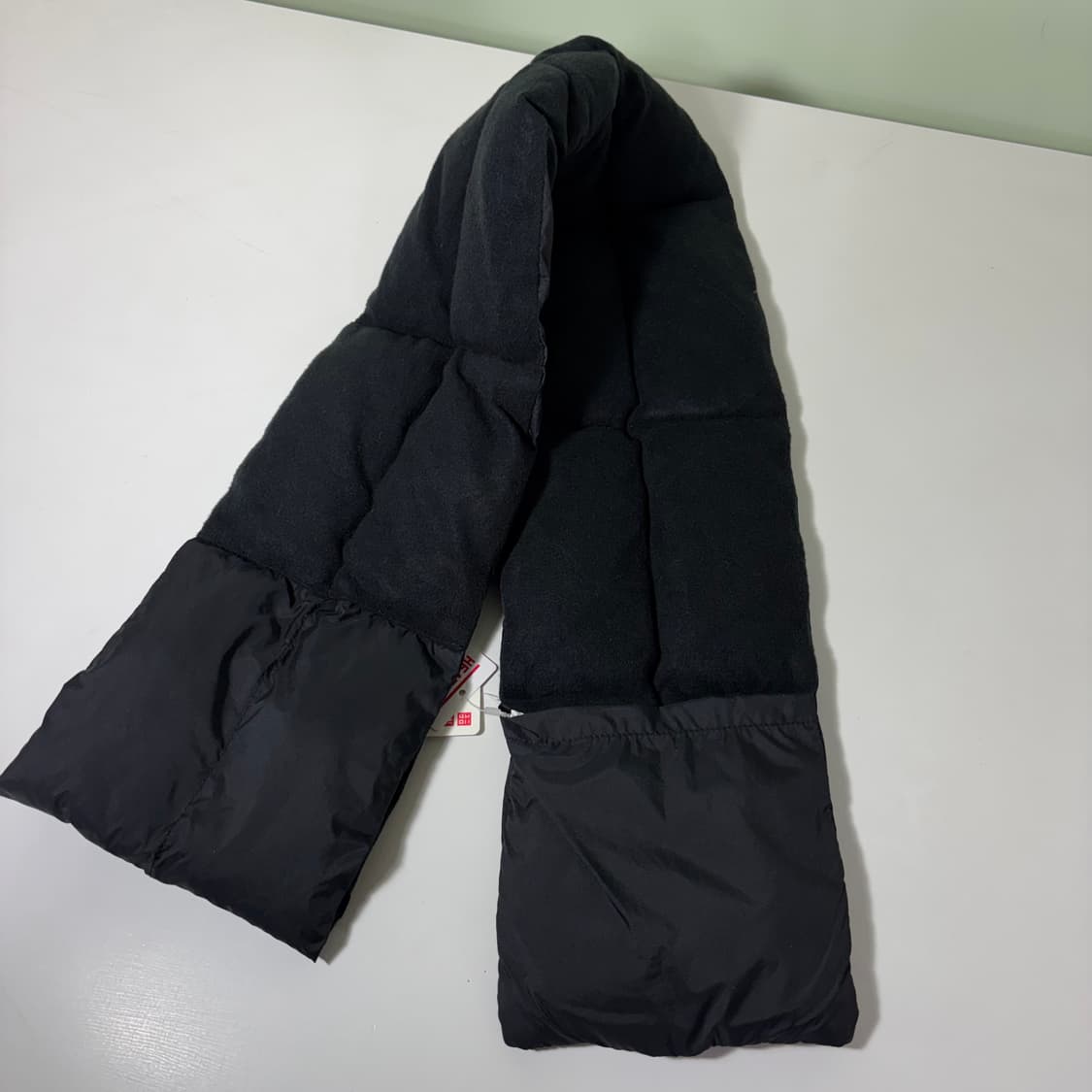 택달린새것 유니클로 제팬 블랙 히트택 패딩머플러 상품이미지2
