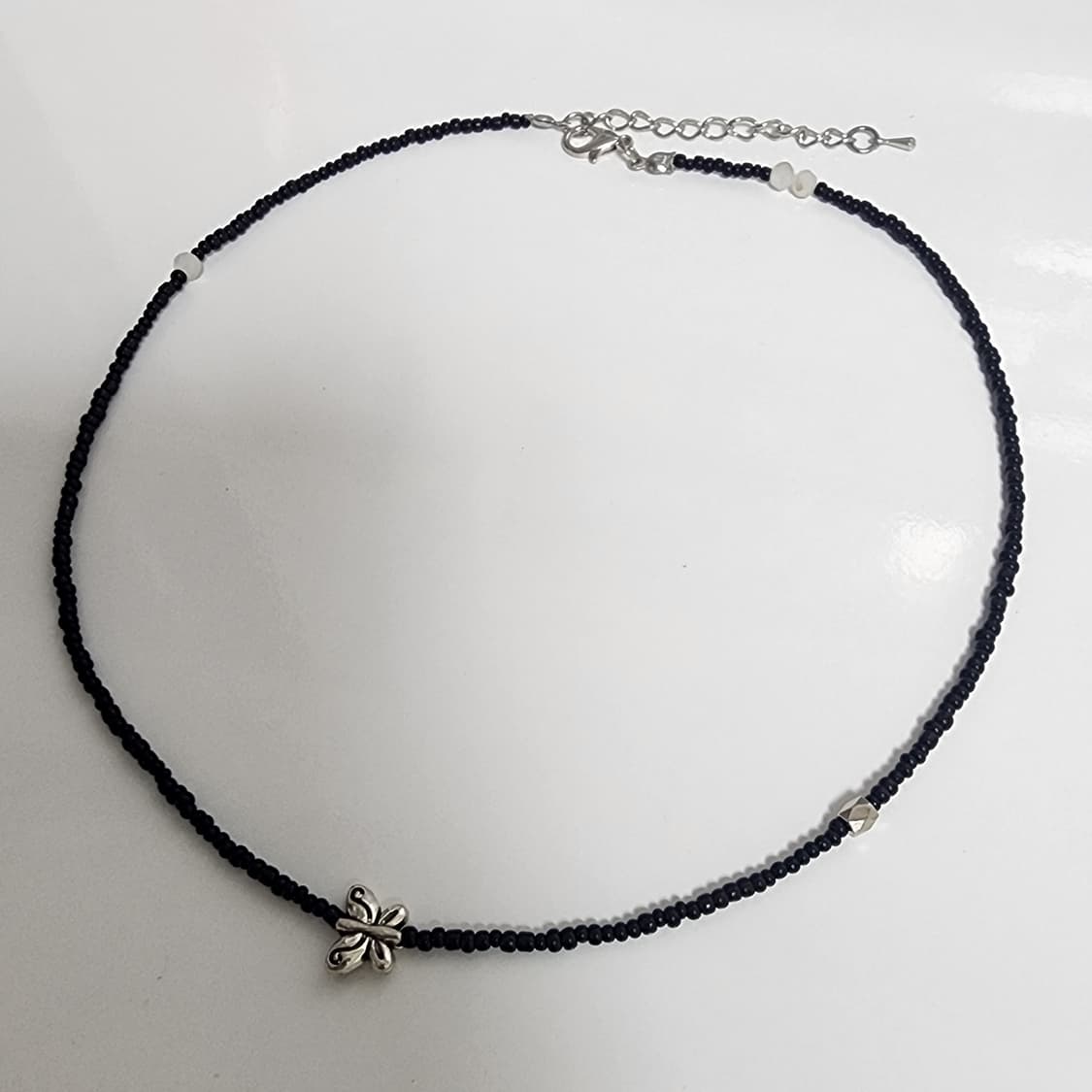 여자 실버 나비 목걸이 상품이미지2