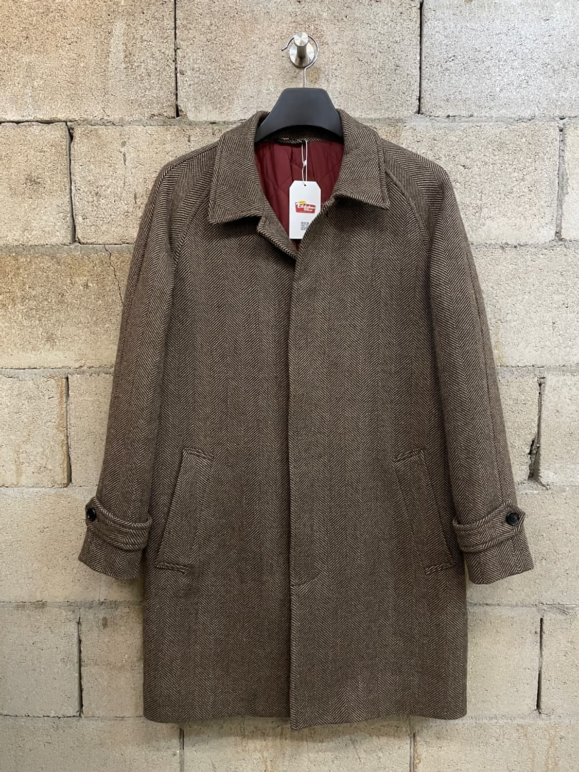 브룩스 브라더스 안젤리코 해링본 발마칸 코트 상품이미지1