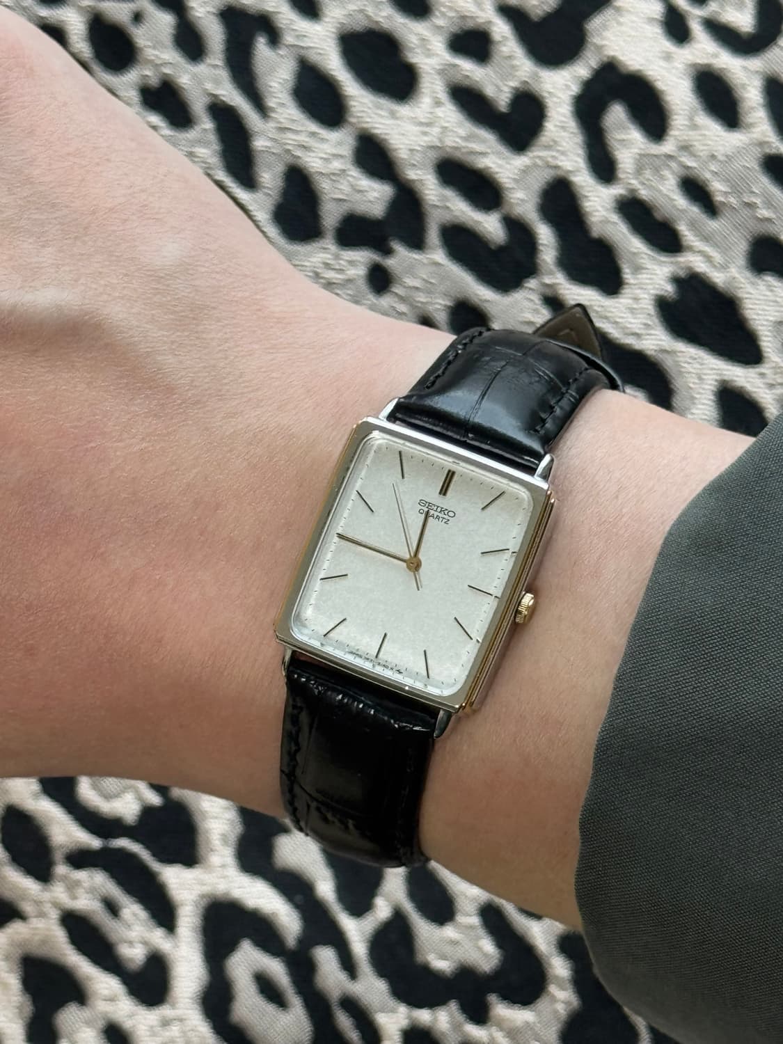 80s 빈티지 세이코 탱크 쿼츠 상품이미지9