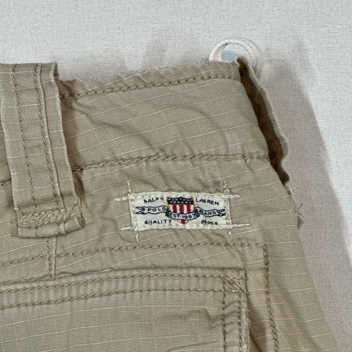32inch) 폴로 진스 박스로고 카고 버뮤다 반바지 면바지 상품이미지3