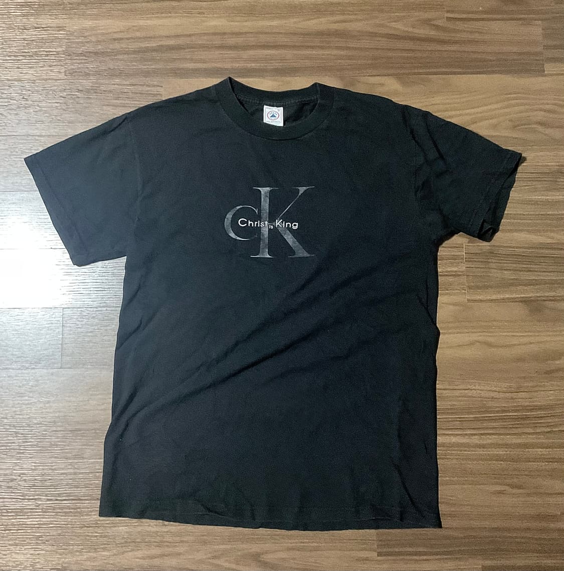 빈티지 워싱 티셔츠 CK Christ is king M 사이즈 상품이미지2
