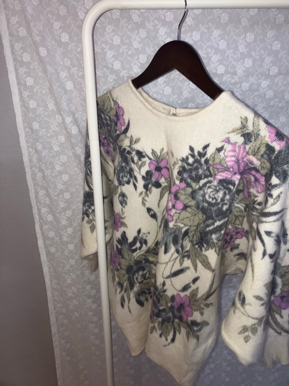 💌 Angora Flower Patterned Knit. 상품이미지1
