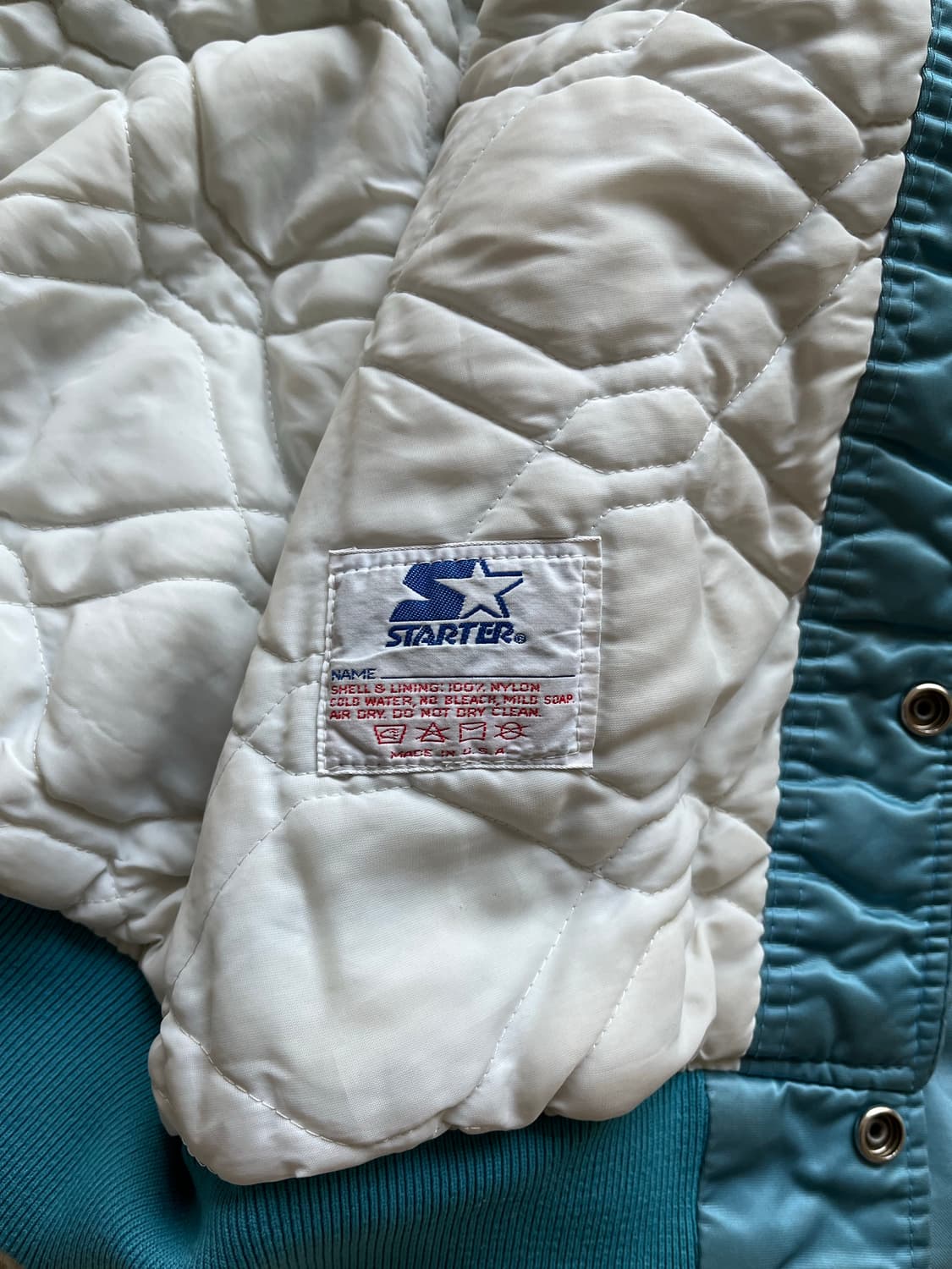 90s Starter x NFL 휴스턴 오일러스 퀄팅자켓(100-103) 상품이미지7