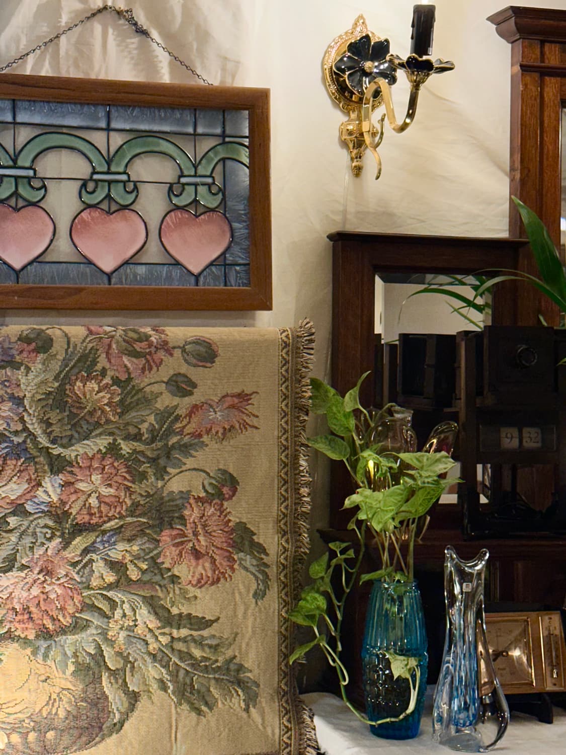 영국 앤틱 핸드크래프트 스테인드글라스 썬캐처 패널 상품이미지6