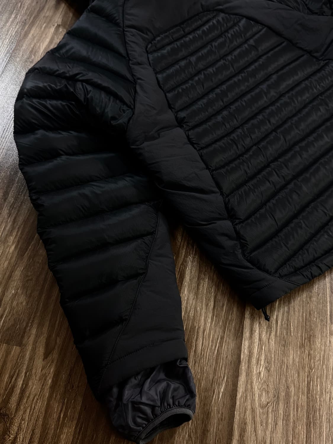 SANSAN GEAR  Paneled Puffer Jacket Black 상품이미지4